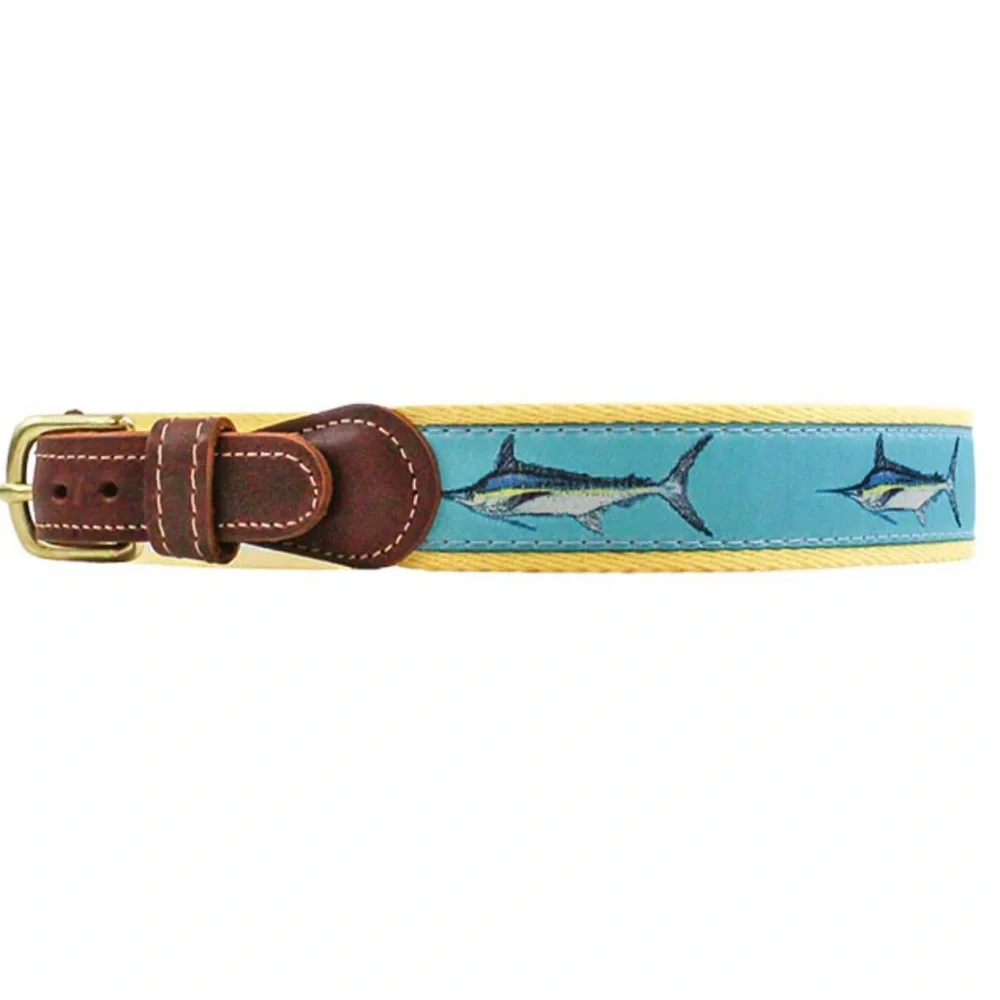 J Bailey - Bailey Boys - Buddy Belt - Marlin - Blue & Yellow - Size:Small - 20”